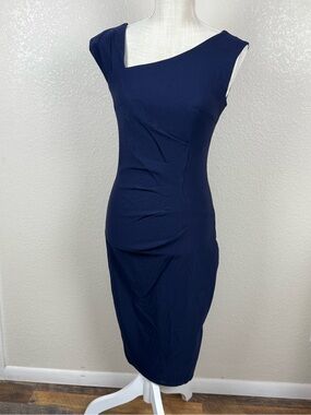 MUXXN Navy Dress - Form Fitting - Very Stretchy - Size Small